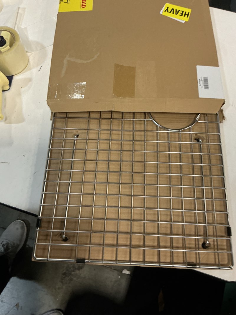 Condition photo showing Good Condition for Serene Valley Kitchen Sink Protector and Sink Bottom Grid NDG3219, 304 Premium Stainless Steel, dim 29 9/16" x 16 9/16"