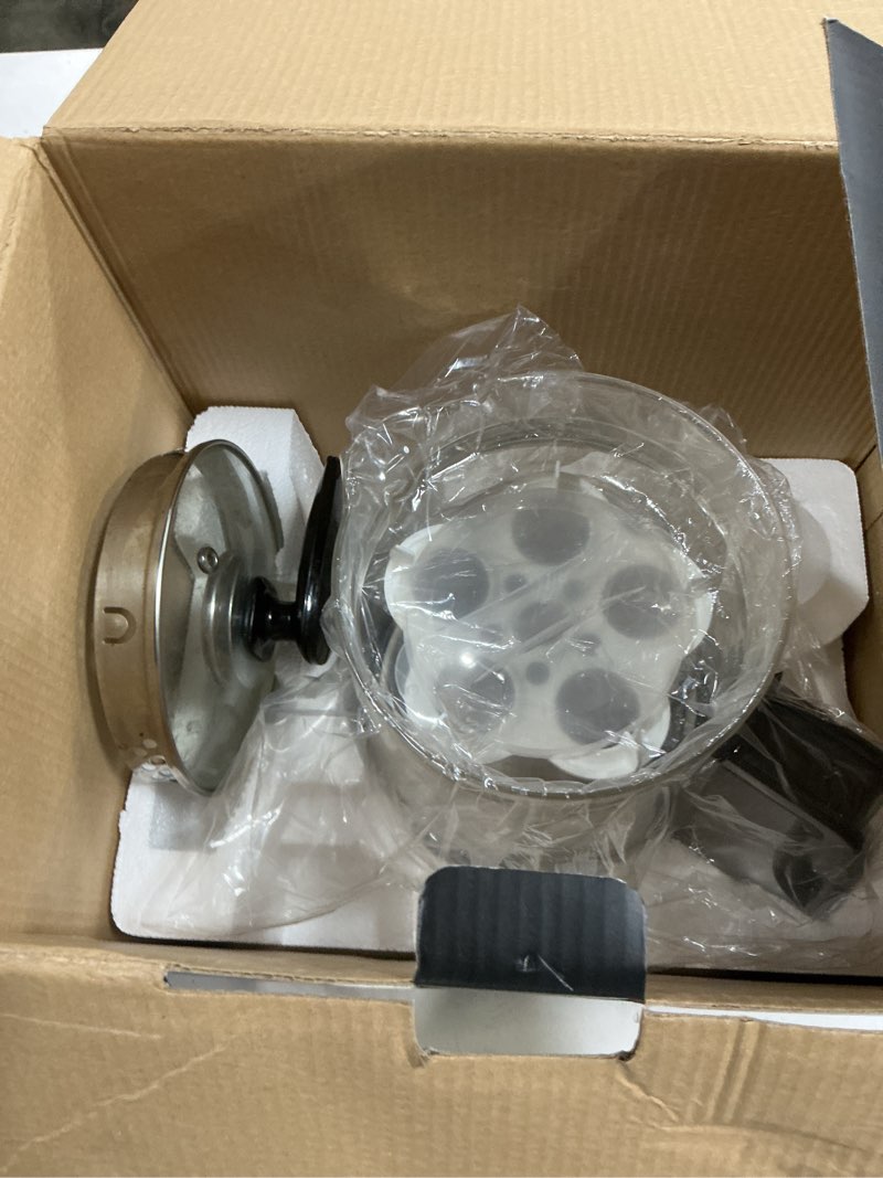 Condition photo showing As Is for electric tea kettle – 2l stainless steel, temp & programmable control, glass body with tea infuser |coffee | includes egg cooker & yogurt box – black