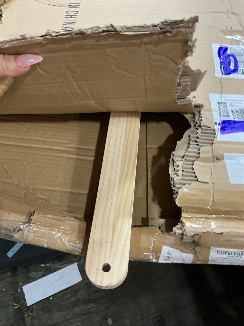 Condition photo showing New/Like New for Winco 20" x 20" x 42" Wooden Pizza Peel With 42" Handle