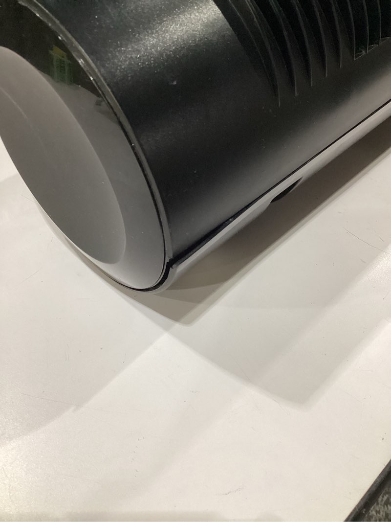 Condition photo showing As Is for (USED, NOT TESTED, MISSING BASE) Vornado OSC84 41\" Whole Room Oscillating Tower Fan, Remote Control, 70-Degree Oscillation, Quiet Operation, 4 Speed Settings, 8-Hour Timer, Powerful Air Circulation, Black