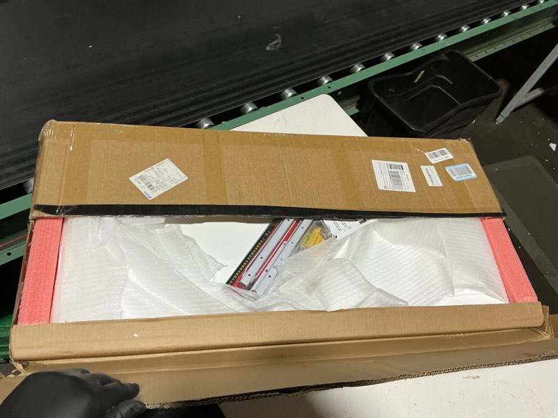 Condition photo showing Good Condition for Wall Mounted Folding Table,floating desk for wall,folding wall desks for small spaces,hanging desk for Home Office Computer Workstation,Study Work Bench, Kitchen Dining (white, 39.3"×19.6"(100×50cm)) 39.3"×19.6"(100×50cm) White