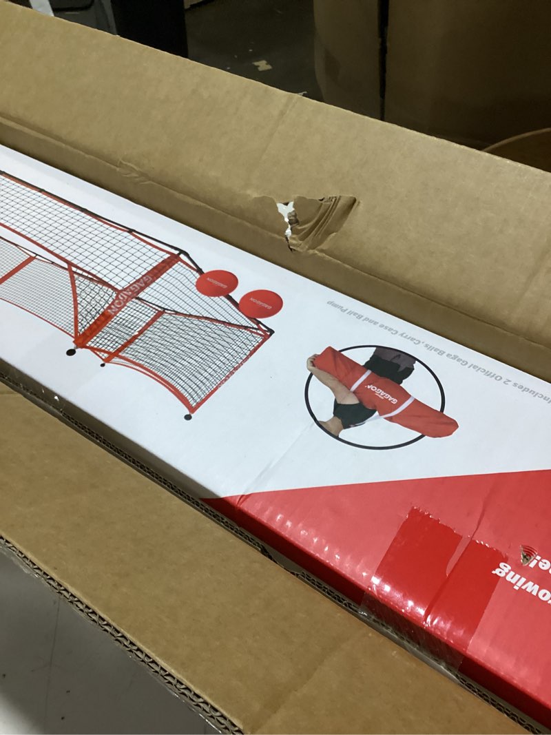 Condition photo showing As Is for gosports gaga ball pit – 10 ft, 15 ft or 20 ft portable indoor/outdoor gagagon pit for school, camp or home use red - 20 ft