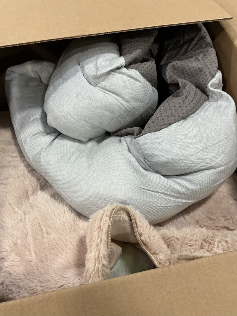 Condition photo showing Good Condition for EHEYCIGA Orthopedic Dog Beds for Extra Large Dogs 44x32Inch, Waterproof Memory Foam XL Pet Bed with Sides, Non-Slip and Egg-Crate Foam Big Dog Couch Bed with Washable Removable Cover, Grey 44.0"L x 32.0"W x 6.5"Th Grey