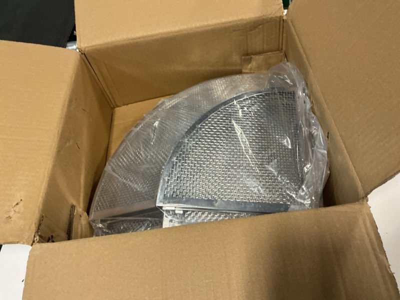 Condition photo showing New/Like New for Fire Pit Spark Screen, 27 Inch Diameter Fire Pit Screen with Handle & Poker,Heavy Duty Metal Mesh Fire Pit Screen,Fire Pit Lid for Outdoor/Beach/RV Camping/Backyard