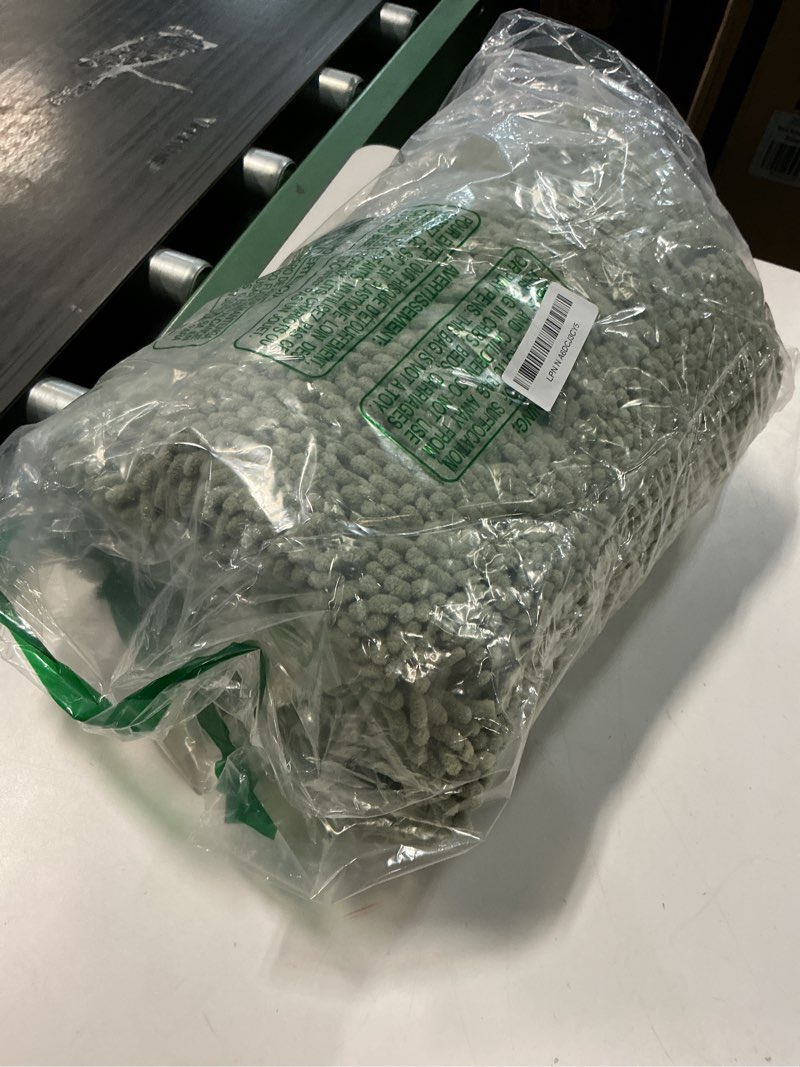 Condition photo showing Good Condition for Smiry Luxury Chenille Bathroom Rugs 47x24, Extra Soft and Absorbent Shaggy Bath Mat, Machine Washable, Non-Slip Plush Carpet Runner for Tub, Shower, and Floor, Home Decor Accessories, Sage Green 47'' x 24'' Sage Green