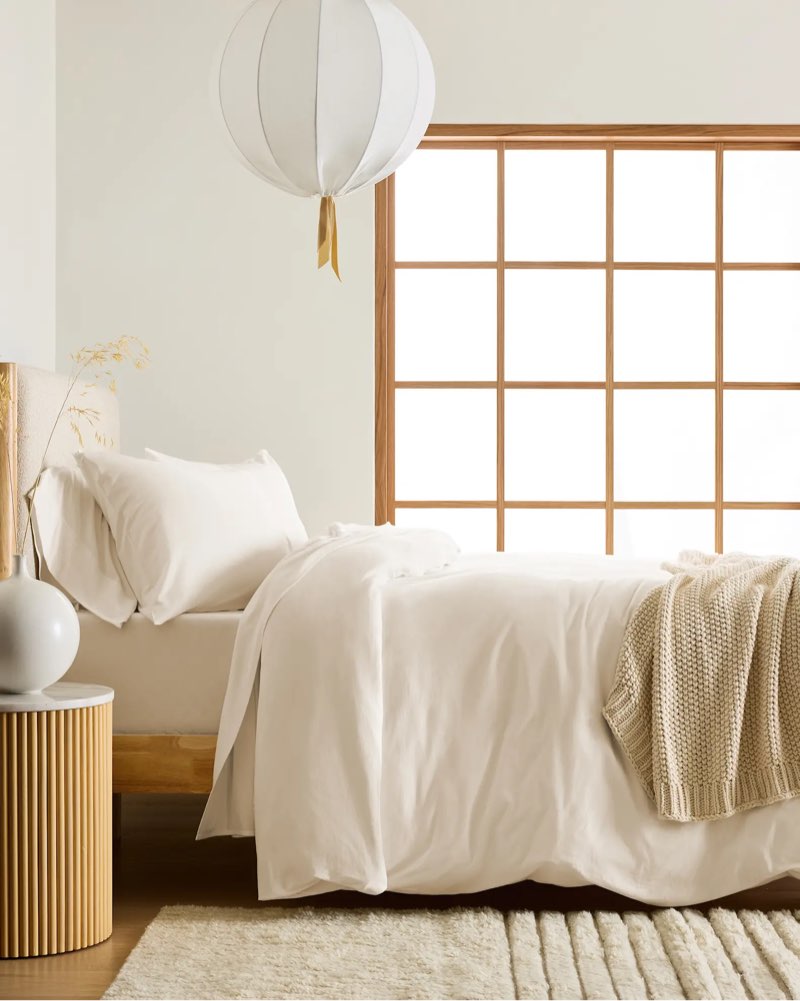 organic jersey duvet cover set (king size )