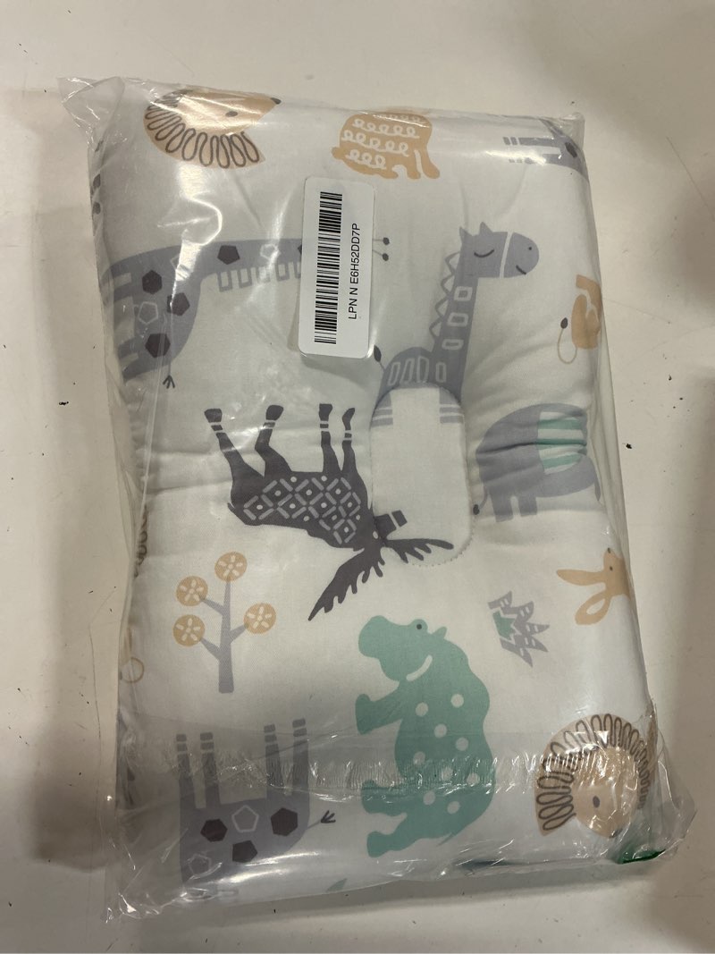 Condition photo showing New/Like New for soft hypoallergenic head & neck support organic cotton cover machine washable (animal world) animal world2
