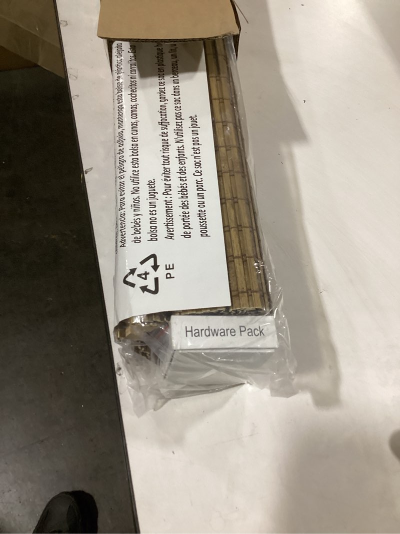Condition photo showing Good Condition for UNISHADES Cordless Bamboo Roman Shades for Windows, Blinds Size (25.5" W ×64" H) Colour (Highfield Teak) Highfield Teak 25.5" W × 64" H