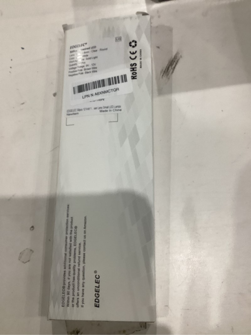 Condition photo showing New/Like New for 30pcs 12 Volt 1.8mm Warm White LED Lights Emitting Diodes Pre Wired 7.9 inch DC 12v LED Light Clear Lens Small LED Lamps 1.8mm Solid Light [04] Warm White / 30 Pcs