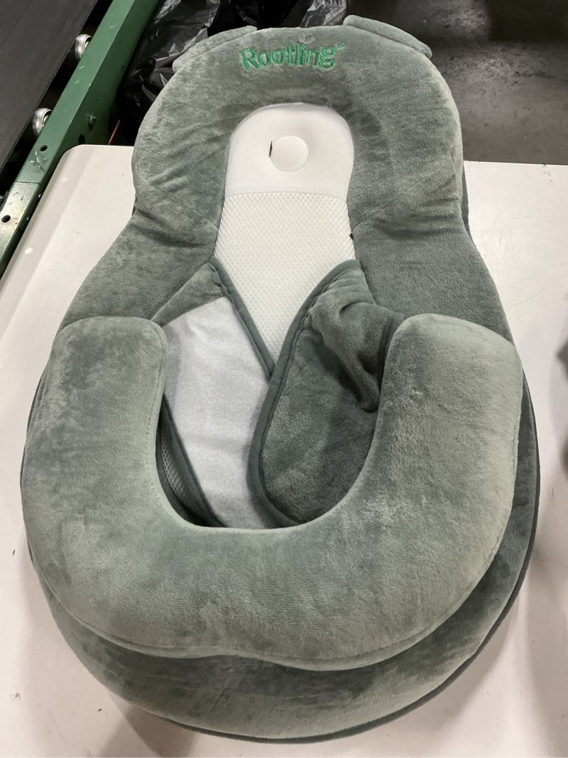 Condition photo showing Good Condition for rootling baby feeding pillow, anti overflow feeding pillow for reducing spit-up, safety nursing pillow, baby lounger reflux wedge breastfeeding, removable top and bottom