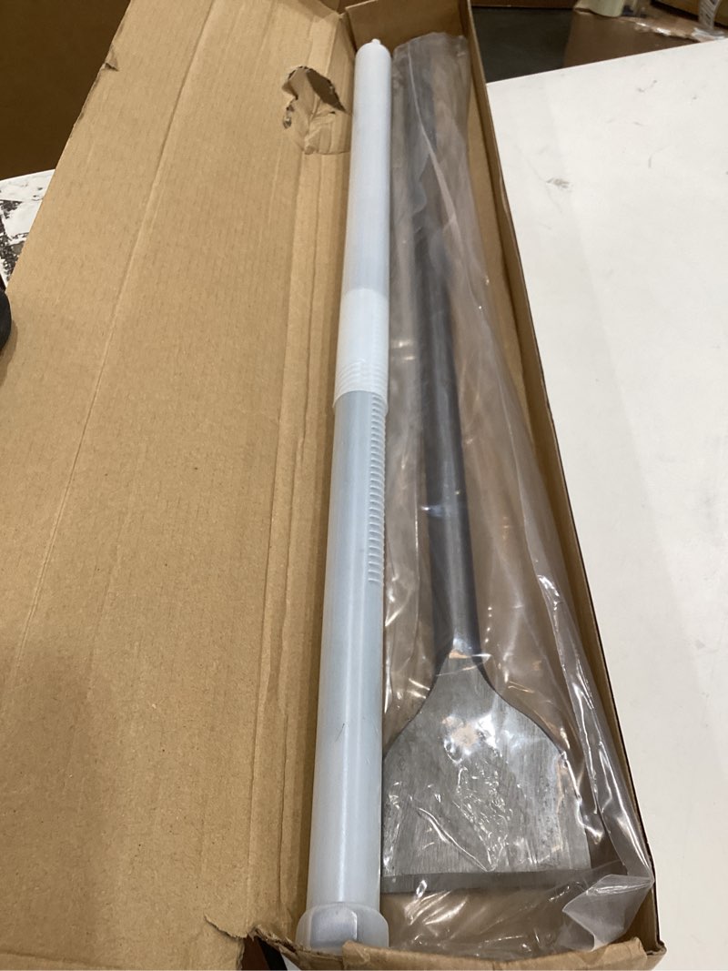 Condition photo showing Good Condition for ( missing piece)24 inch sds m- 1 inch flat chisel, point chisel and 3 inch scaling chisels - masonry concrete drill bit set 40cr steel sds max bits rotary hammer drill for brick stone concrete 24'' 3-piece