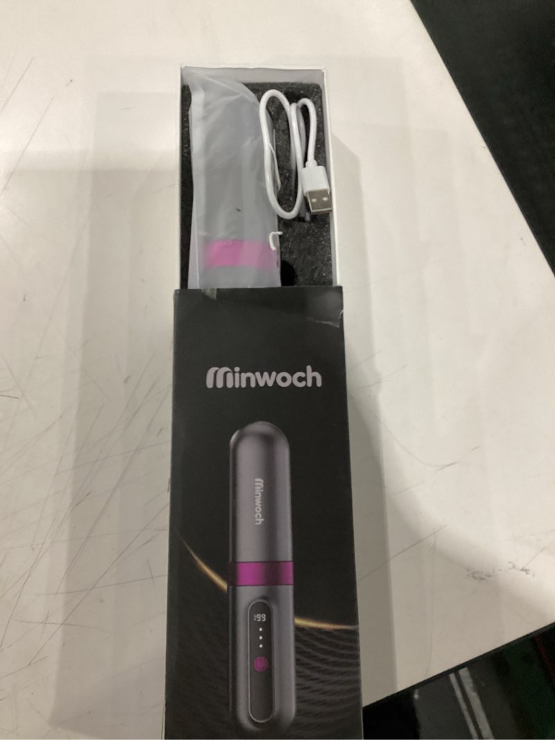 Condition photo showing New/Like New for go brush pro 2026 cordless hair straightener brush, 300m negative ionic anti-frizz, mch fast heating, 3 temp, 4000mah type-c, portable travel styling tool for women silver gray