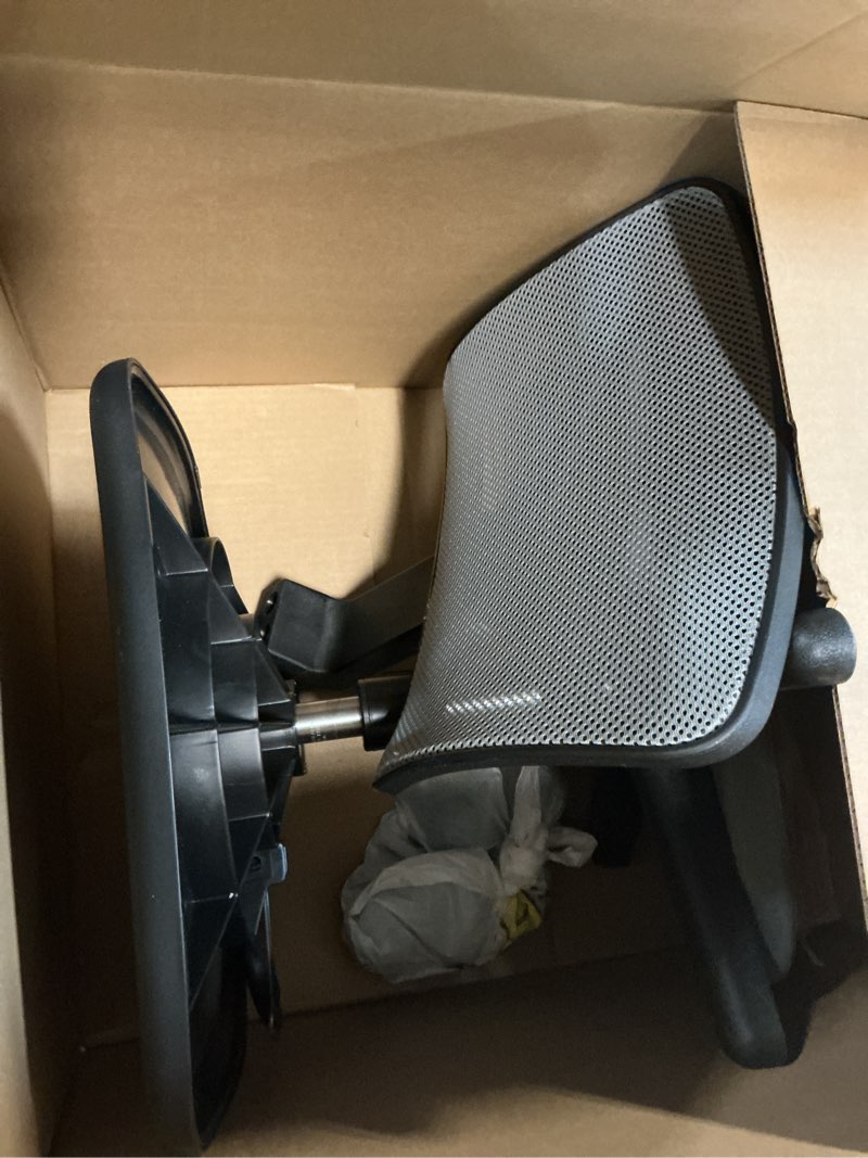 Condition photo showing As Is for NEWBULIG Home Office Desk Chair, Armless Ergonomic Swivel Computer Chair with Wheels, Adjustable Hei