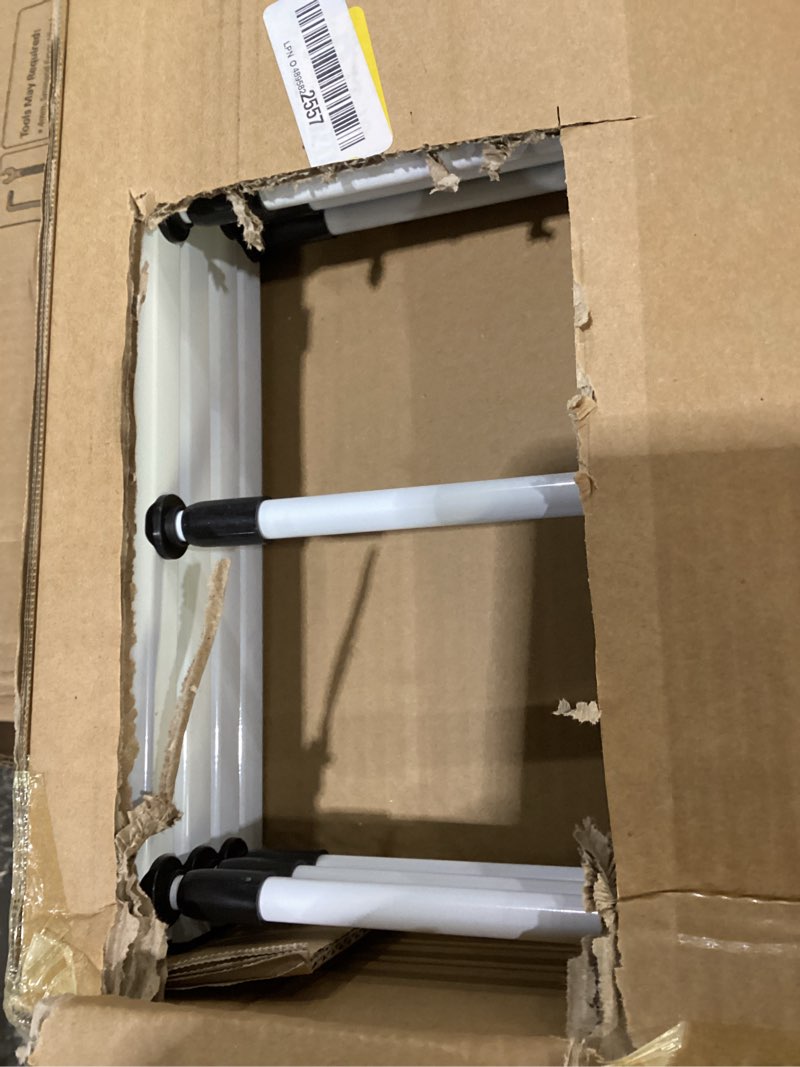 Condition photo showing New/Like New for bakon clothes drying rack foldable for small space, laundry drying rack collapsible for hanging clothes, metal clothing dry rack suit for indoor & outdoor, dorm room, apartments, rv, white
