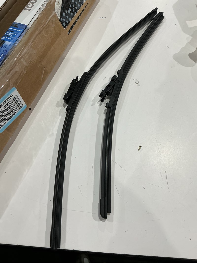 Condition photo showing As Is for bosch 24oe20oe icon beam wiper blades - driver and passenger side - set of 2 blades (24oe & 20oe)