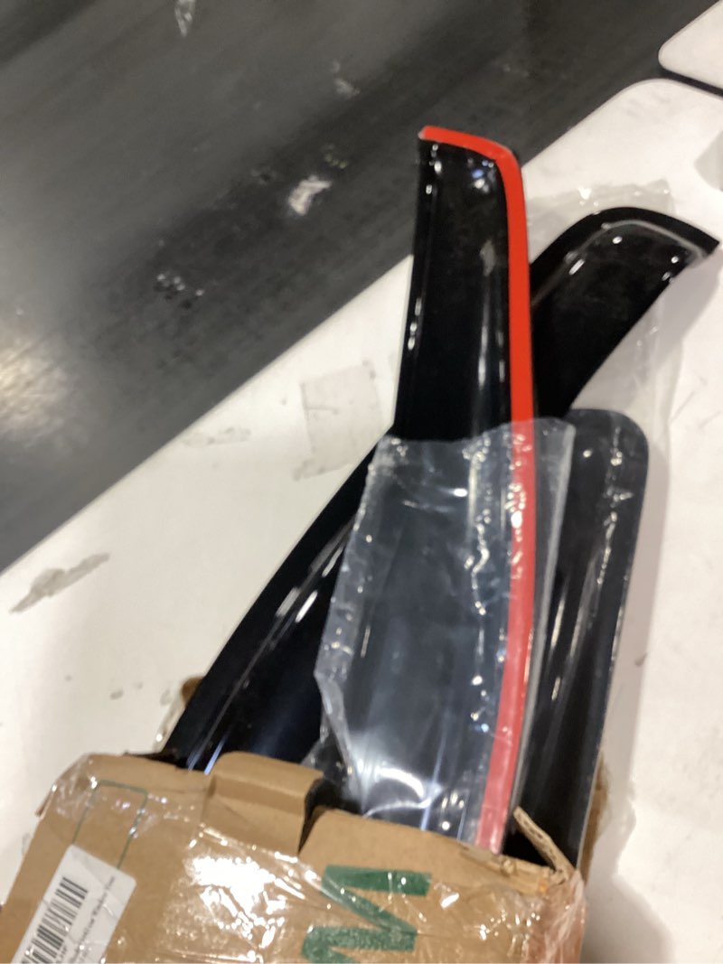 Condition photo showing Good Condition for rain guards window visors for 1999-2016 for-d f250 f350 f450 f550 super duty supercrew cab tape-on window vent wind deflectors visors shades sun/rain guard window deflector