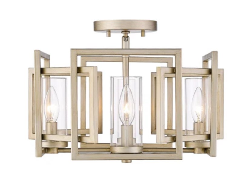 Newlin Glass Semi Flush Mount