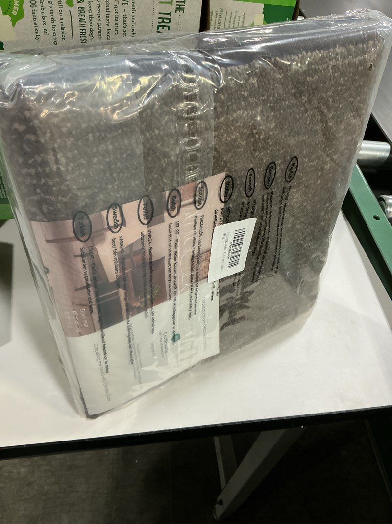 Condition photo showing New/Like New for Washable Kitchen Rug 24" x 47" / 60cm x 120cm, Non Slip Kitchen Mat for Floor, Absorbent Indoor Entryway Runner Rug for Laundry, Bathroom, Bedroom,Door 24" x 47" (Semicircular) Brown