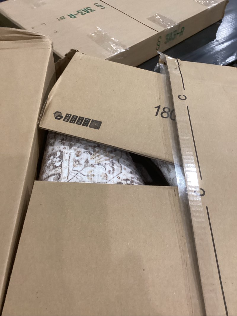 Condition photo showing Good Condition for Washable Hallway Runner Rugs 3x14: Soft Ultra Thin Low Pile Carpet Machine Washable Indoor Lightweight Rug Runner Anti Slip Backing Rugs for Living Room Bedroom Kitchen 3'x14' Beige 3' x 14' (Rectangular) Beige