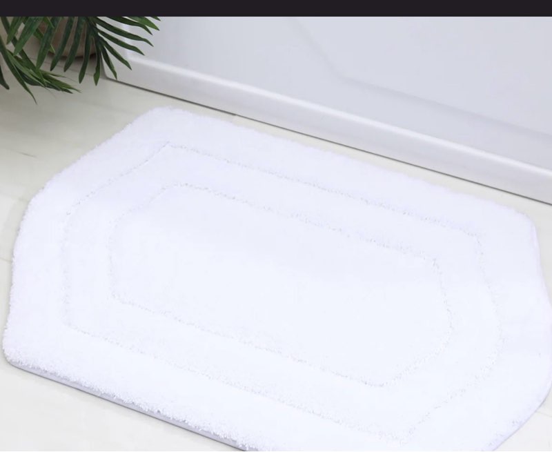 shilynn non- slip bath rug soft absorbent polyester, skid - resistan