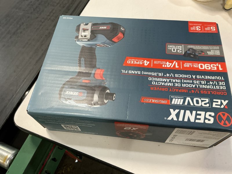 Condition photo showing Good Condition for senix x2 20-volt 1/4-in brushless cordless impact driver (1-battery included, charger included and soft bag included)