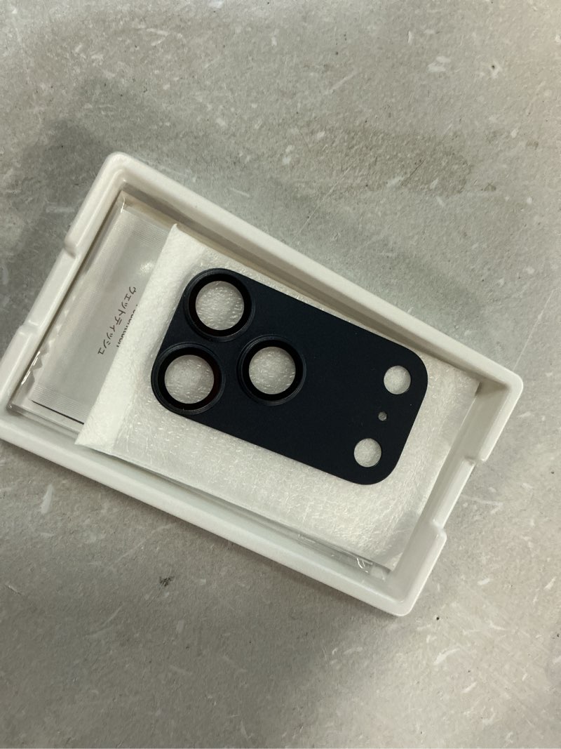 Condition photo showing Good Condition for torras for iphone 17 pro max camera lens protector, [metal frame] with military grade 9h+ tempered glass, full coverage, anti-scratch, 12 ft shatterproof, case friendly, one-piece, deep blue, 1 pack iphone 17 pro max deep blue