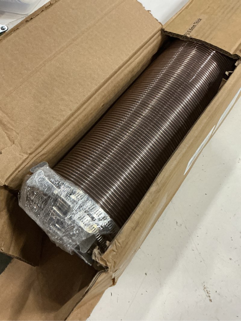 Condition photo showing New/Like New for 5” x 10’ dust collection hose, puncture-resistant, flexible clear polyurethane (pu) collection hose 