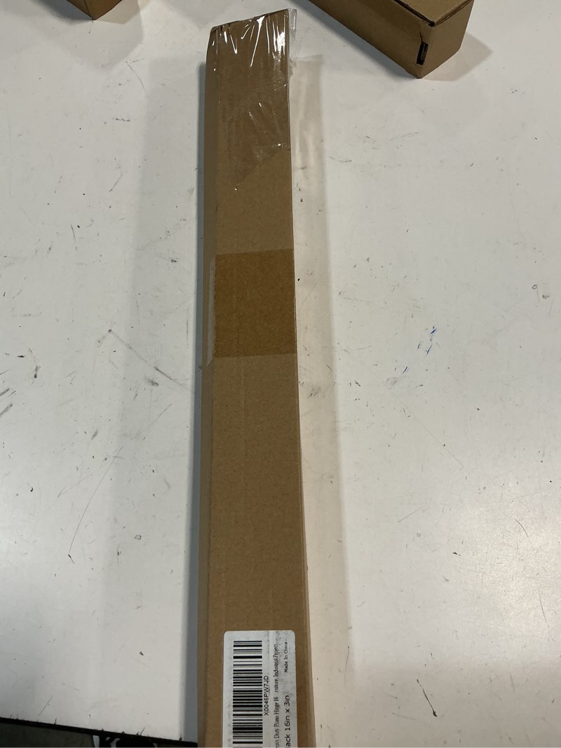 Condition photo showing New/Like New for Heavy Duty Piano Hinge 16 Inch x 3 Inch Width, True 0.060'' Thick Stainless Steel Black Piano Hinge for Heavy Duty Cabinet, Door, Toolbox, Wooden Box, Metal Plate, Furniture, Industrial Project 16 Inch (2PCS)