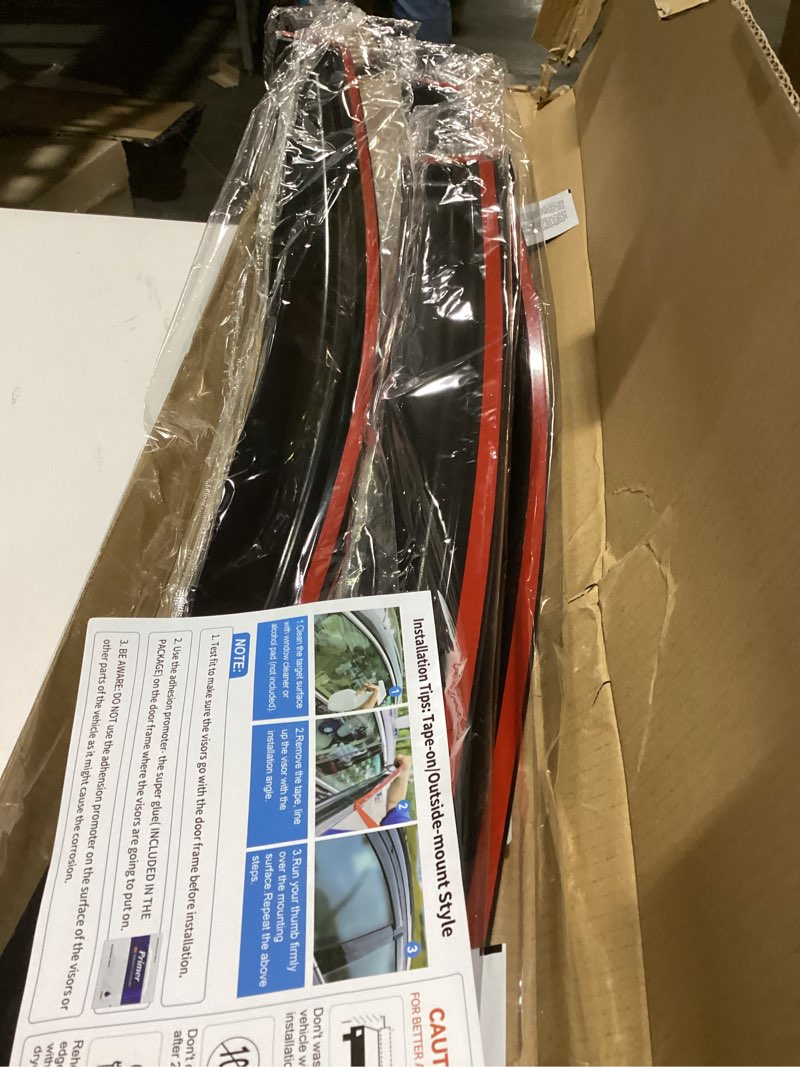 Condition photo showing As Is for (Similar to photos )Window Visors Rain Guards Shield 