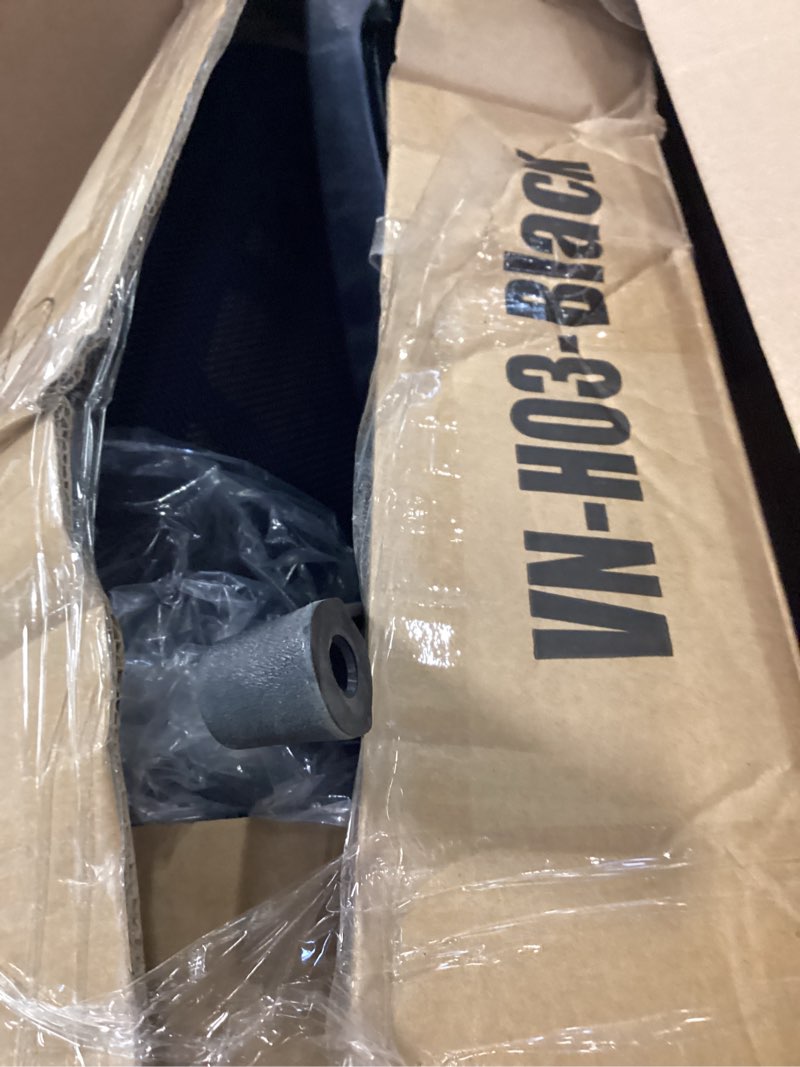 Condition photo showing As Is for BestOffice | Ergonomic Office Chair | Mid-Back Swivel Desk Chair | Breathable Backrest & Lumbar Support | Adjustable Height | Sponge Seat | Rolling Wheels | Dark Black | for Adults & Women Dark Black pack of 1