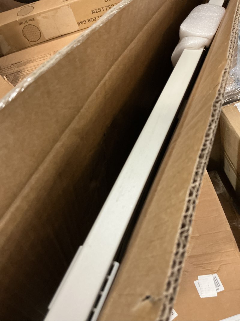 Condition photo showing Good Condition for babelio baby gate for doorways and stairs, 31-36" pet gate with wide walk thru door and lock indicator, no drill pressure mounted safety gate with double lock and self-closing, white white 31-36"w, 30"h