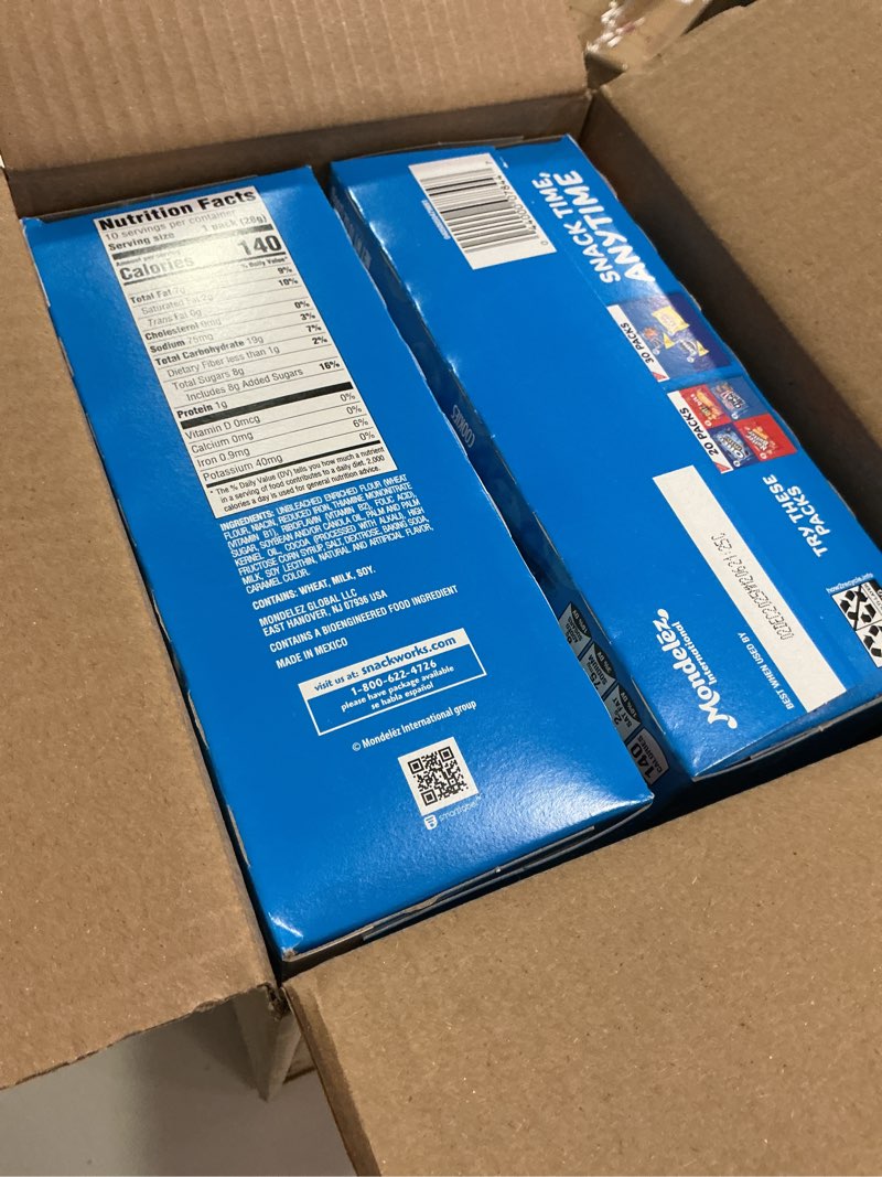 Condition photo showing Good Condition for (Best by 02 / Dec / 2025 ) CHIPS AHOY! Mini Original Chocolate Chip Cookies, 10 Snack Packs