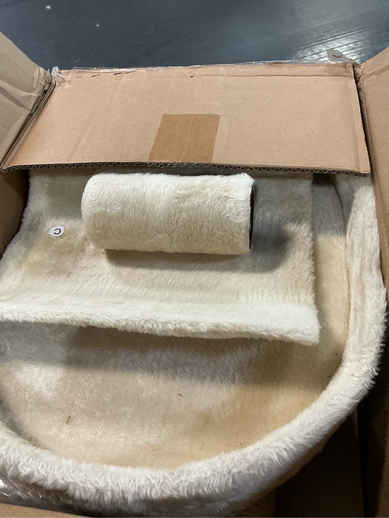 Condition photo showing Good Condition for Amazon Basics Multi- Platform Cat Tree with Scratching Post for Indoor Cats up to 25lbs, 18 x 14 x 22 Inches, Beige Platform Beige
