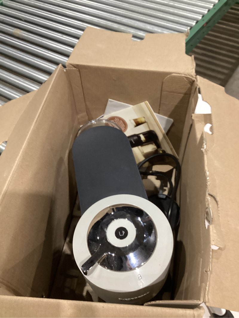 Condition photo showing As Is for Nespresso Vertuo Next Coffee and Espresso Maker by Breville, Light Grey Machine Only Gray