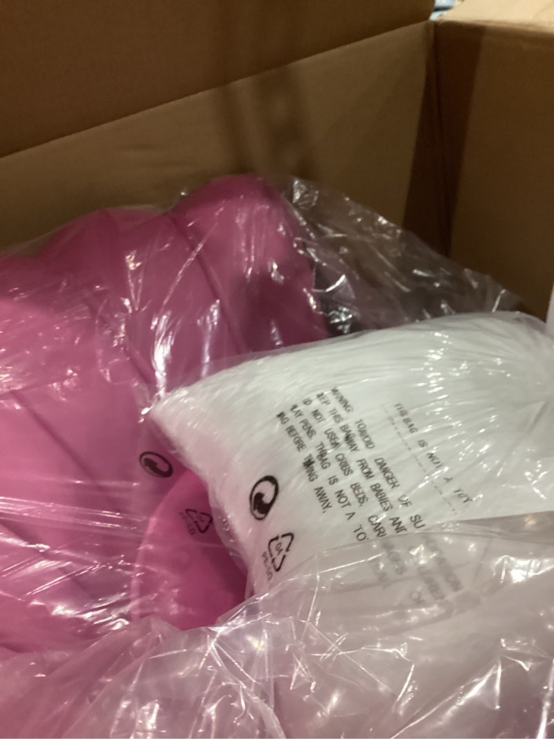 MoNiBloom Upholstered Velvet Accent Chair Elegant Mid-Century Modern Pink Shell Chair w/Cushion and 