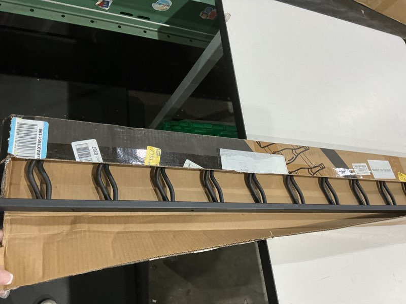 Condition photo showing Good Condition for wine rack wall mounted, premium black 12 bottle wall wine rack, metal wine rack for wine display, wall racks for wine storage, hanging wine shelf for home bar, all mounting hardware included