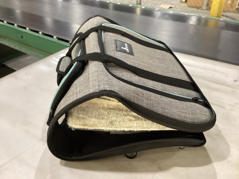 Siivton Pet Carrier Airline Approved, 4 Sides Expandable Cat Carrier Bag with Removable Fleece Pad, 