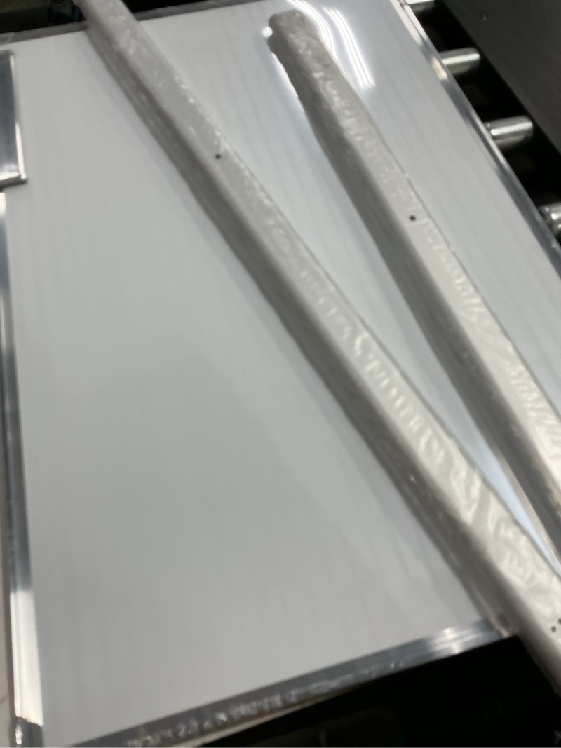 Condition photo showing New/Like New for vevor mobile magnetic whiteboard, 36 x 24 inch, double sided, 360 degree reversible rolling dry erase board, height adjustable with aluminum frame and lockable swivel wheels, for office school home rolling whiteboard 24"w x 43.3"h