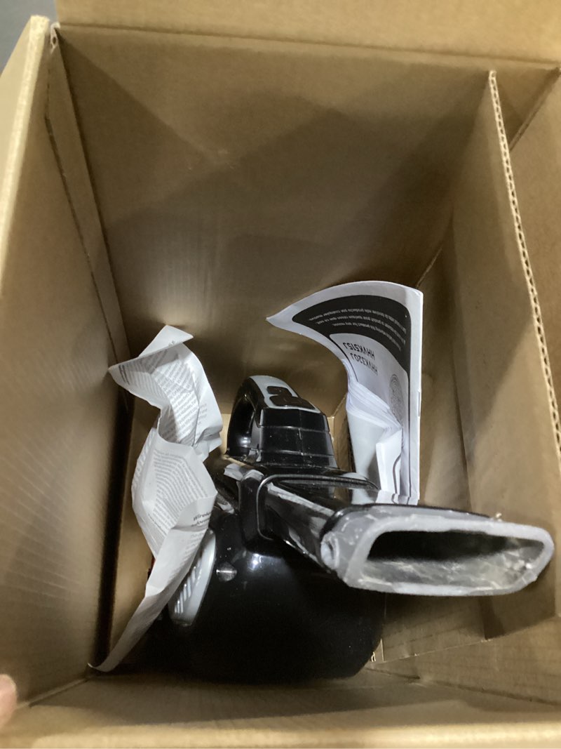 Condition photo showing As Is for black and decker 12v cordless handheld vacuum