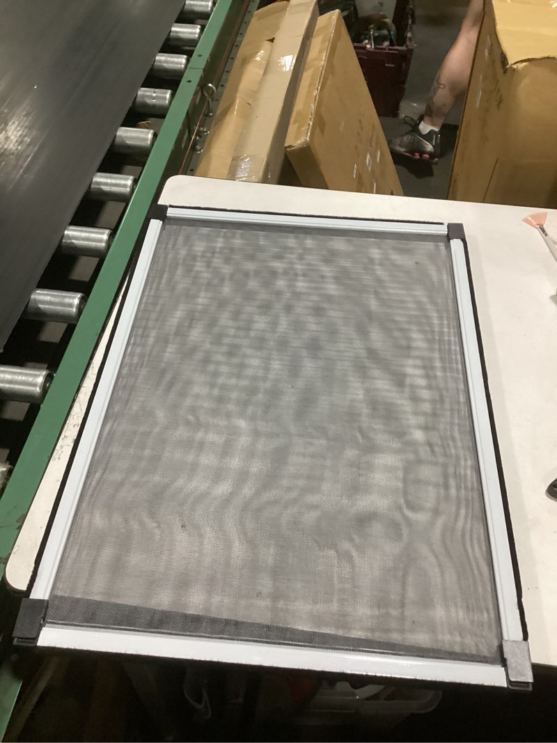 Condition photo showing New/Like New for flyzzz adjustable window screen horizontal (19.68"h x 28"-52"w) 1 pack expandable window screen large replacement for home 19.68 inches high by 28-52 inches wide 1 pack