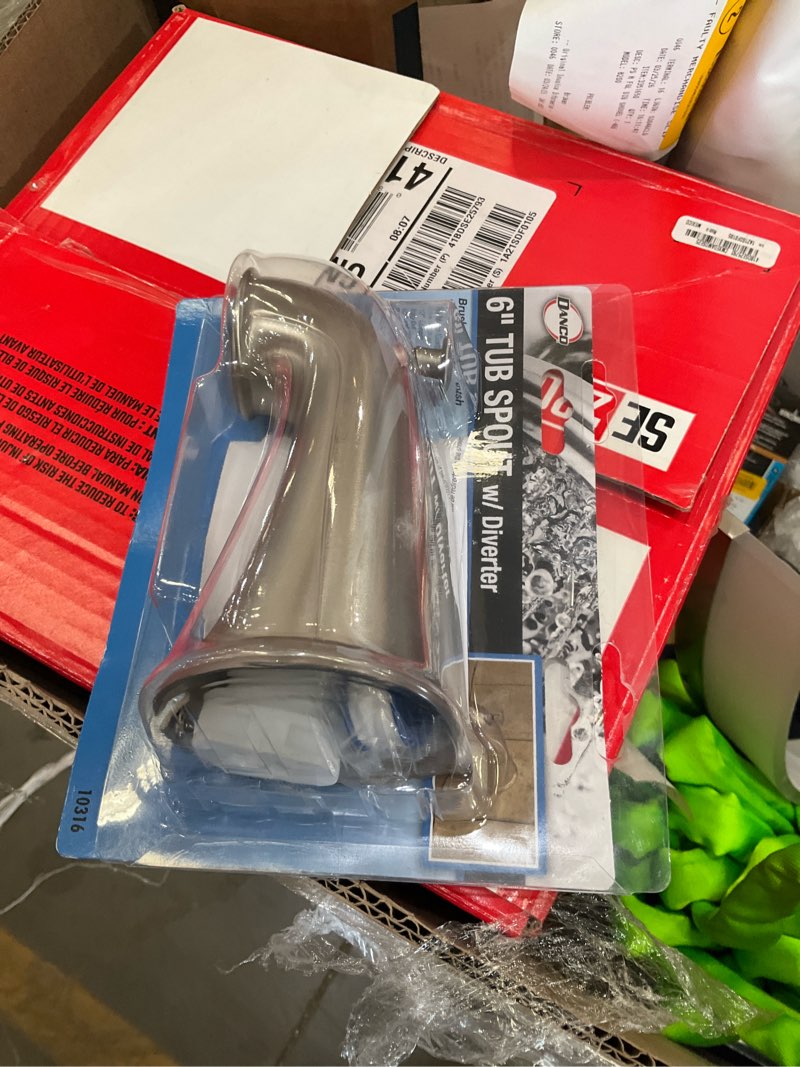 Condition photo showing Good Condition for danco 9d00010315 6  chrome decorative tub spout with diverter faucets