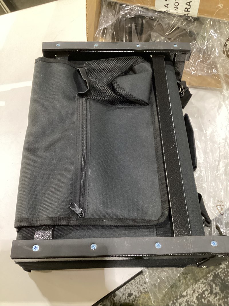 Condition photo showing Good Condition for SPORT BEATS Stadium Seats with Back Support Bleacher Chairs with Back and Cushion Thick Padded Bleacher Seats Includes Shoulder Strap Black 2pcs Regular - 17" W x 12" D x 16.5" H Regular - 17"W x 12"D x 16.5"H Black 2