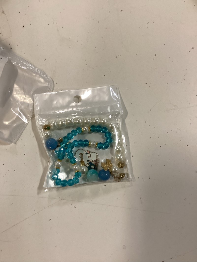 Condition photo showing New/Like New for NIQIPOK Crystal Bead Bracelet Cute Cartoon Kawaii Elastic Beaded Bracelets for Women,Kawaii Crystal Beads Anime Relationship Matching Bracelet for Best Bracelets