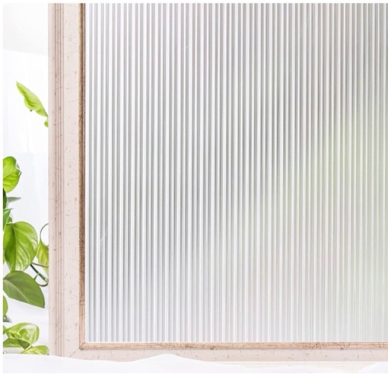 CottonColors Window Privacy Film 35"X 118", Frosted Glass Window Film Decorative, Window Film Heat B