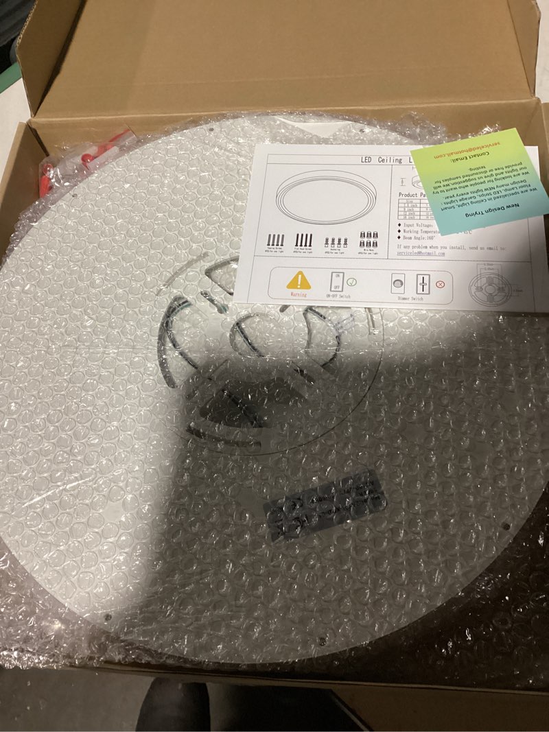 wkoncldy two pack 4700lm led flush mount ceiling light, super slim 16 inch 5000k led ceiling light f