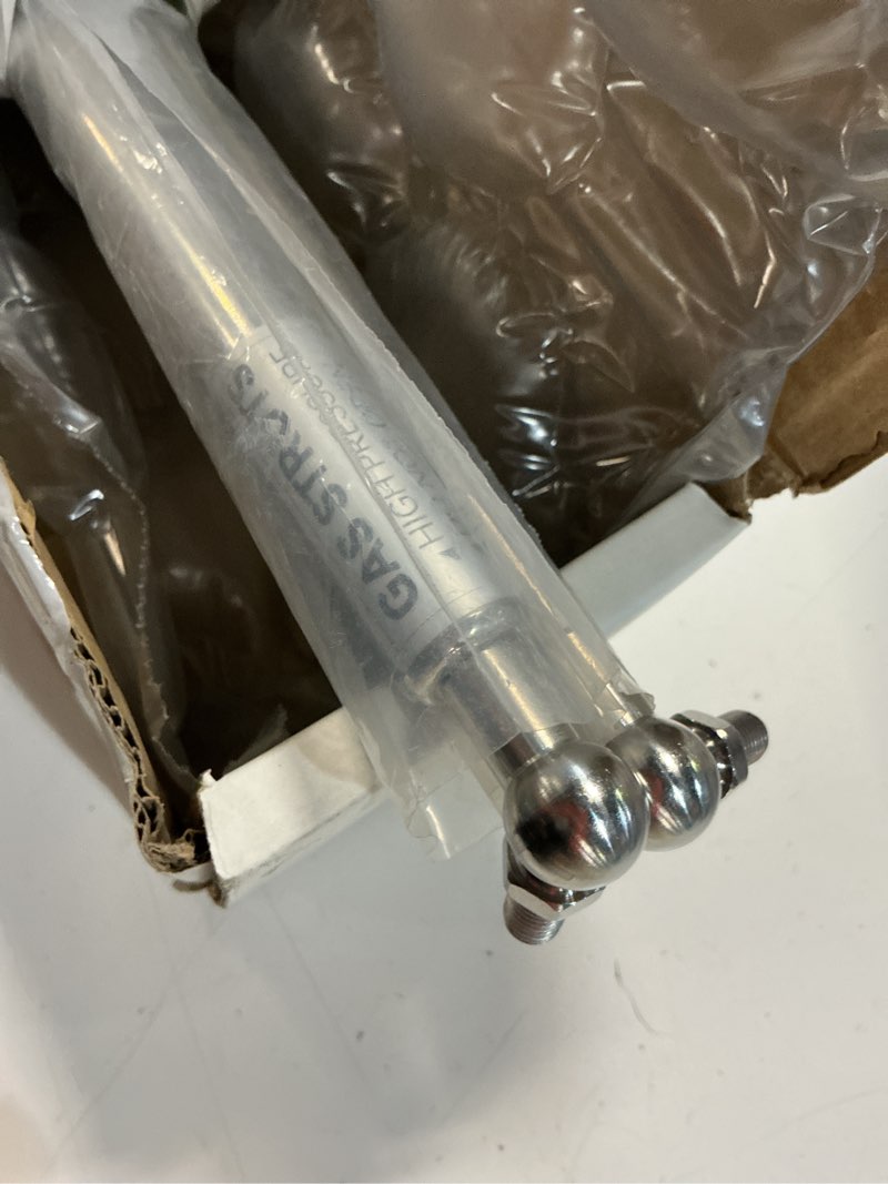 Condition photo showing Good Condition for vepagoo 15 inch 22.5lb/100n stainless steel gas struts shock for boat hatch, marine spring prop lift support with brackets for rv bed cabinet trap door storage box lid, 2pcs (1pair) 15inch 22.5lb stainless steel