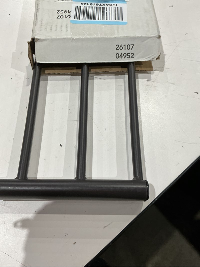Condition photo showing As Is for toddleroo by north states - light the way gate extension: 6 inch baby gate extension - add up to 3 extenders - matte bronze 6" wide extension