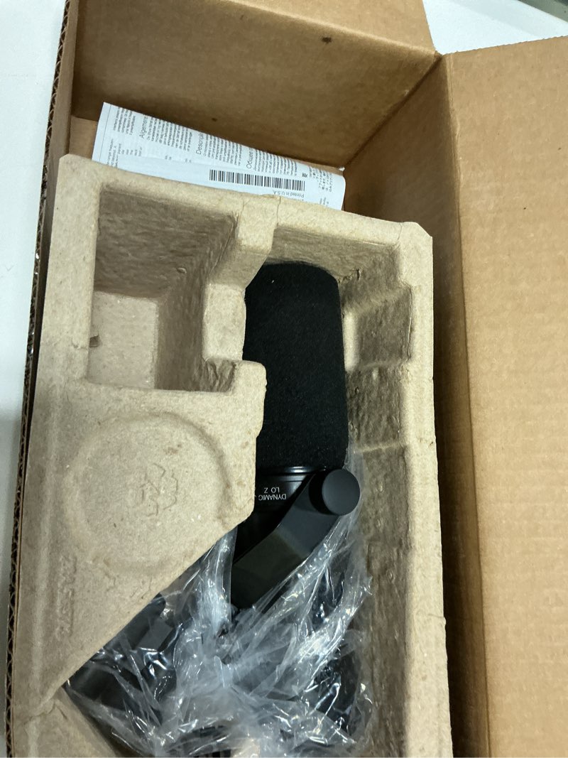 Condition photo showing As Is for shure - sm7db wired cardioid dynamic microphone with built-in preamp