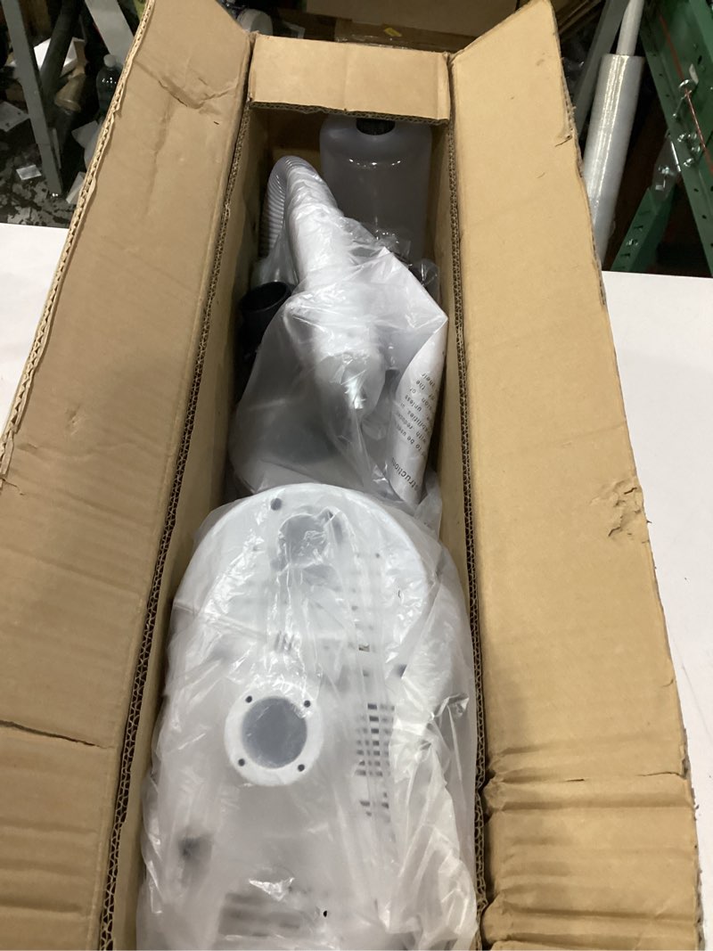 Condition photo showing As Is for not tested artist hand facial steamer professional 4 in 1 hot and cold facial steamer with 5x led magnifying lamp, esthetician steamer for facial fast heating, skin care machine for beauty salon spa home use white hot/cold & magnifying lamp 4-in-1