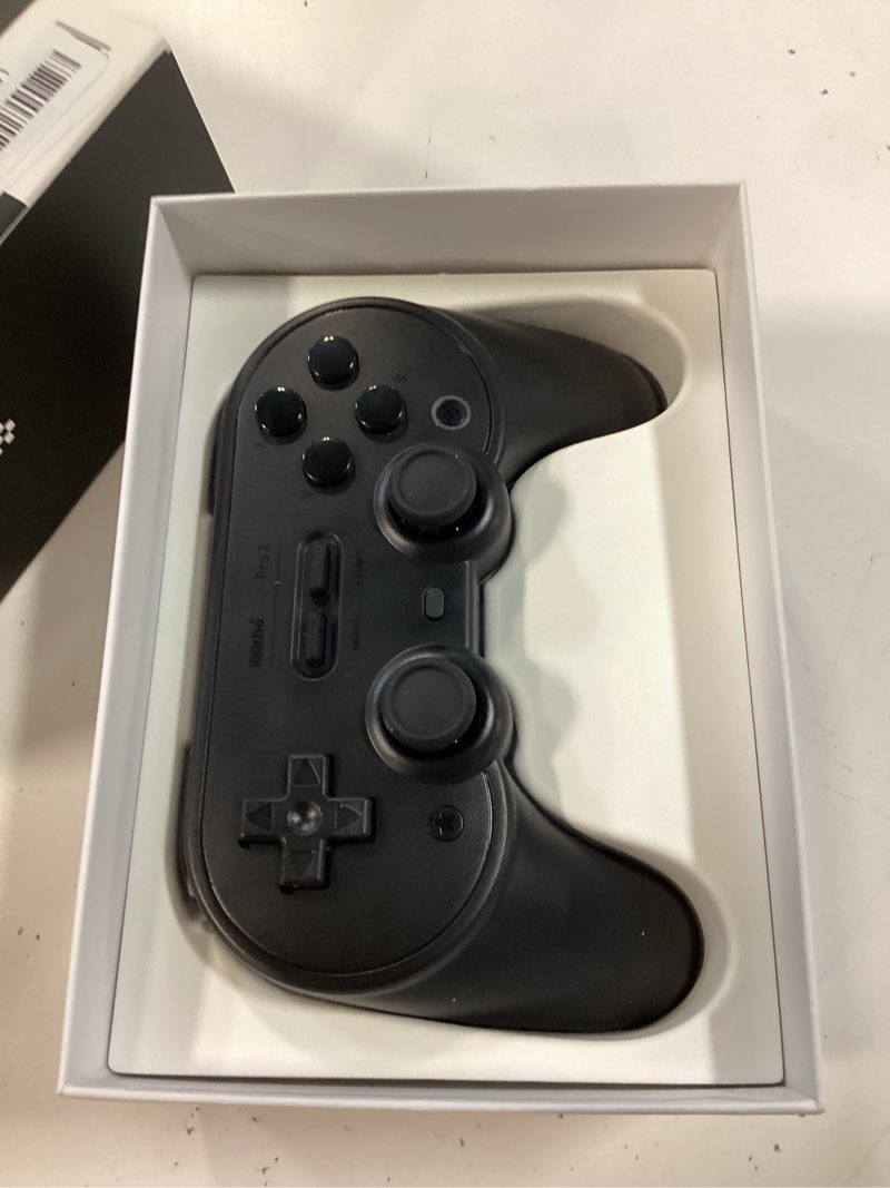 Condition photo showing Good Condition for 8bitdo pro 2 bluetooth controller for switch/switch 2, hall effect joysticks, 2 pro back paddle buttons, wireless gaming controller for switch, pc, android, and steam deck & apple (black edition) hall effect joystick black edition